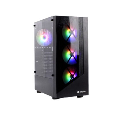 CASE HALION DRAGON ( CR15 ) 500W | NEGRO | 1 PANEL VIDRIO TEMPLADO | X4 FAN | LED- RGB