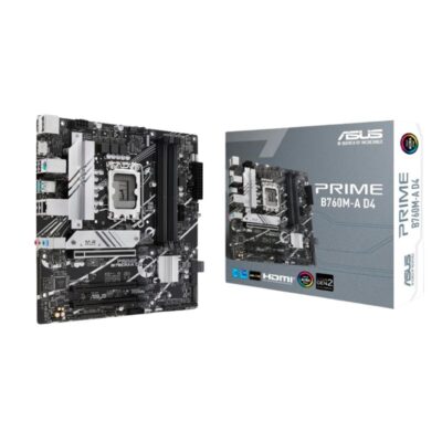 Placa Asus Prime B760m-a D4 ( 90mb1d00 – M0eay0 ) Lga 1700 P/ Ddr4