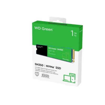 Ssd M.2 Solido Western Digital Sn350 1tb ( Wds100t360c ) 80mm , Verde , Nvme Pcie , 2400mb/s – 1500mb/s
