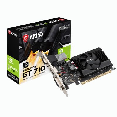TARJETA DE VIDEO MSI GEFORCE GT 710 2GB DDR3 ( GT 710 2GD3 LP ) 64 BIT
