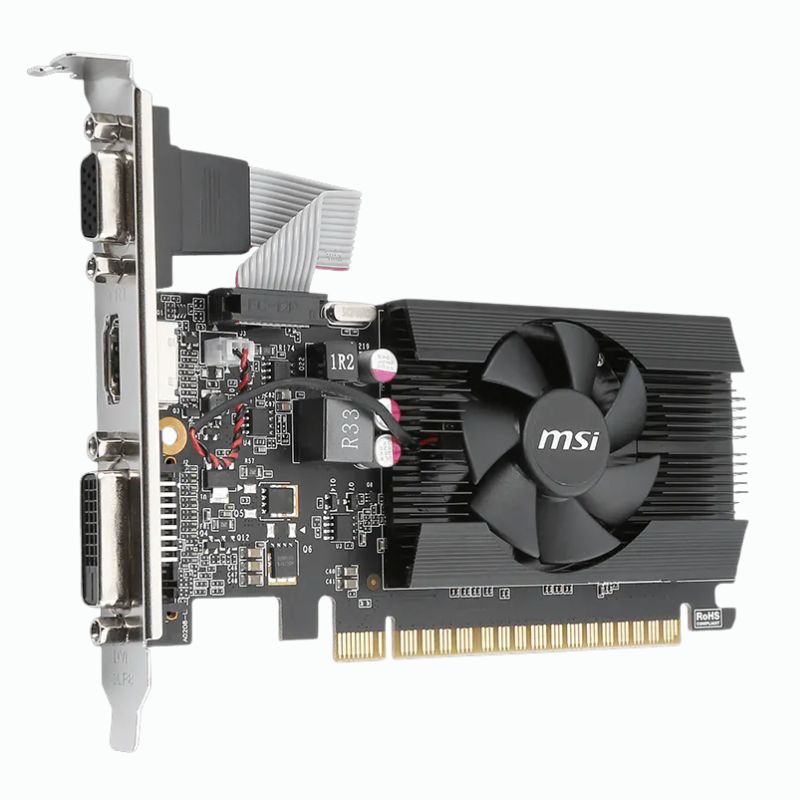TARJETA DE VIDEO MSI GEFORCE GT 710 2GB DDR3 ( GT 710 2GD3 LP ) 64 BIT - Imagen 2