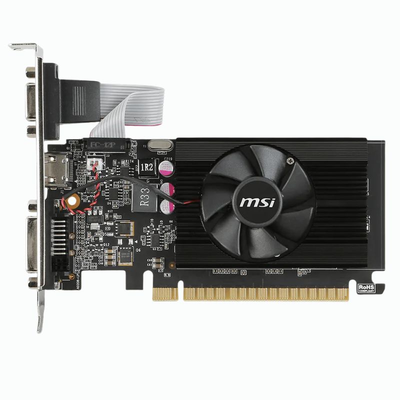 TARJETA DE VIDEO MSI GEFORCE GT 710 2GB DDR3 ( GT 710 2GD3 LP ) 64 BIT - Imagen 3
