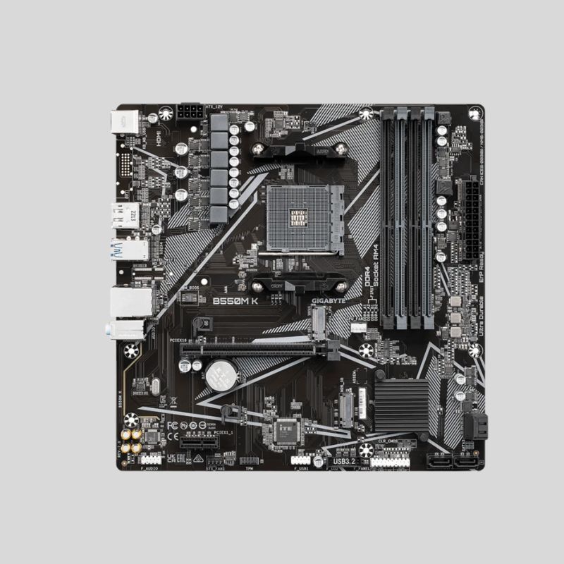 PLACA GIGABYTE B550M K ( 9MB55MK-00-G10 ) AM4 - P/DDR4 - Imagen 2