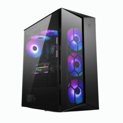 CASE MSI MAG GUNGNIR 110R ( MPG GUNGNIR110R ) S/ FUENTE | BLANCO | 1 PANEL VIDRIO | X4 FAN | LED- ARGB