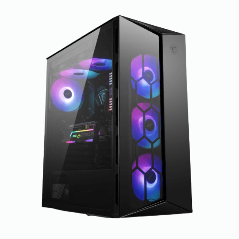 CASE MSI MAG GUNGNIR 110R ( MPG GUNGNIR110R ) S/ FUENTE | BLANCO | 1 PANEL VIDRIO | X4 FAN | LED- ARGB