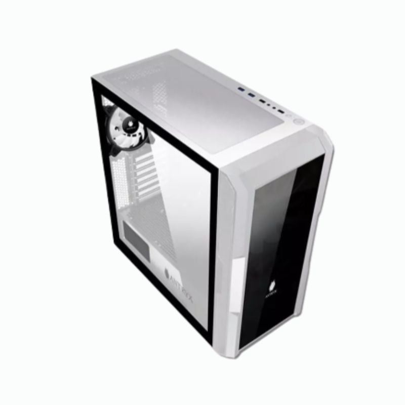 CASE ANTRYX FX CRUISER MESH ( AC-FX573W ) S/ FUENTE | BLANCO | 1 PANEL VIDRIO | X3 FAN | LED- ARGB - Imagen 2