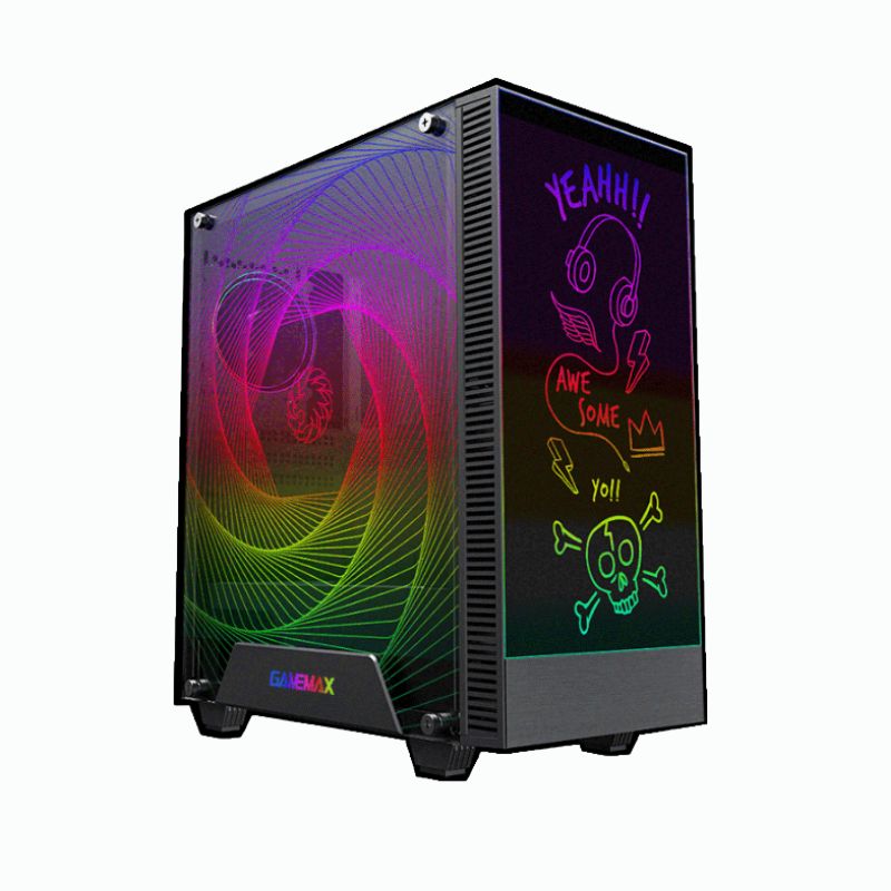 Case GameMax Kreator RGB Doble Vidrio ATX Negro