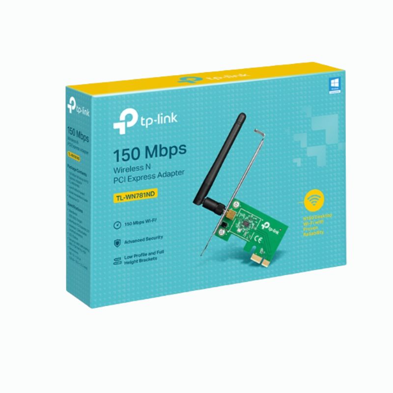 Tarjeta WiFi PCIe TP-Link TL-WN781ND 150Mbps