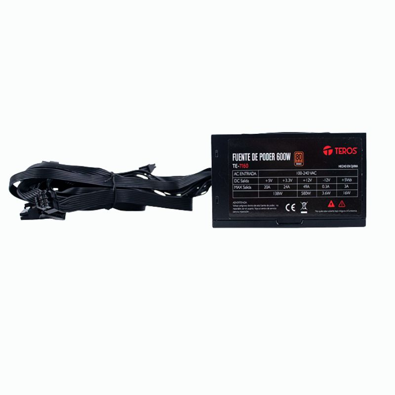 Fuente Teros ( Te-7160 ) 600w Bronze - Imagen 2