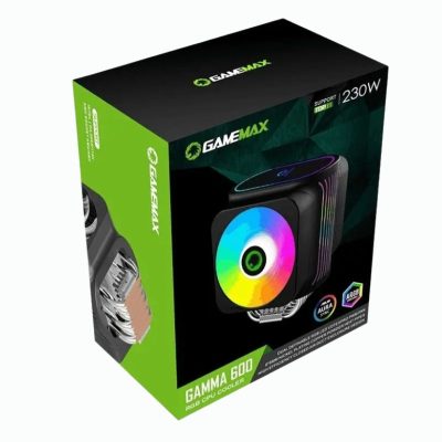 Cooler Para Procesador Gamemax Gamma 600 ( Xga-m600 ) Negro 1200/1151-am3/am4+ Led- Argb