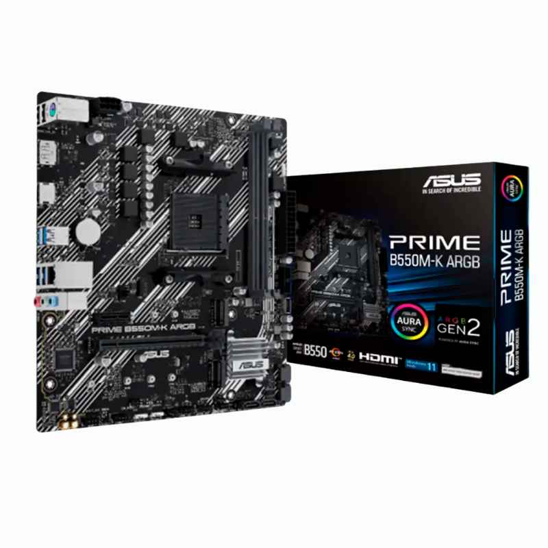 ASUS PRIME B550M-K ARGB AM4 DDR4 | TekCorp