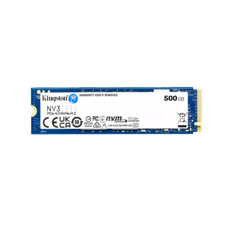 Ssd M.2 Solido Kingston Nv3 500Gb ( Snv3S/500G ) 80Mm | Nvme Pcie | 5000Mb/S - 3000Mb/S - Imagen 3