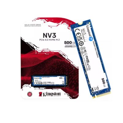 Ssd M.2 Solido Kingston Nv3 500Gb ( Snv3S/500G ) 80Mm | Nvme Pcie | 5000Mb/S – 3000Mb/S