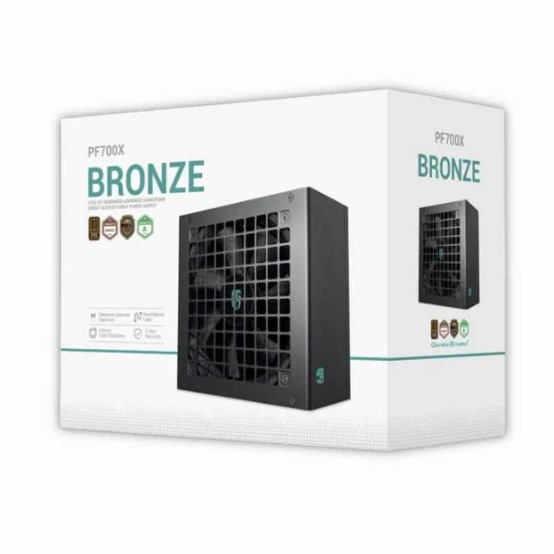Fuente de Poder DeepCool PF700X 700W 80 Plus Bronze ATX Negro R-PF700X-HD0B-JGUS