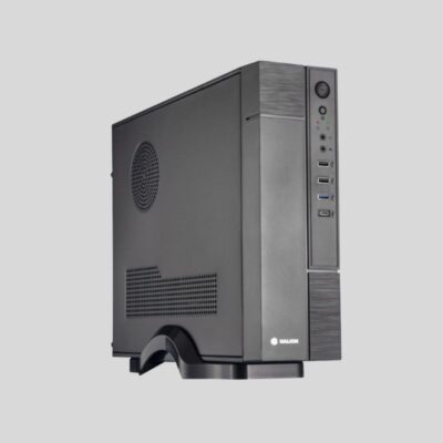 CASE SLIM HALION MICRO ATX – ITX ( S822) C/FUENTE – 350W | NEGRO