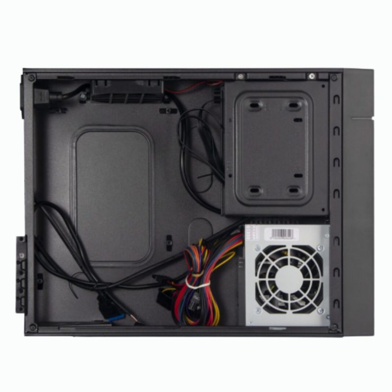 CASE SLIM HALION MICRO ATX - ITX ( S822) C/FUENTE - 350W | NEGRO - Imagen 3