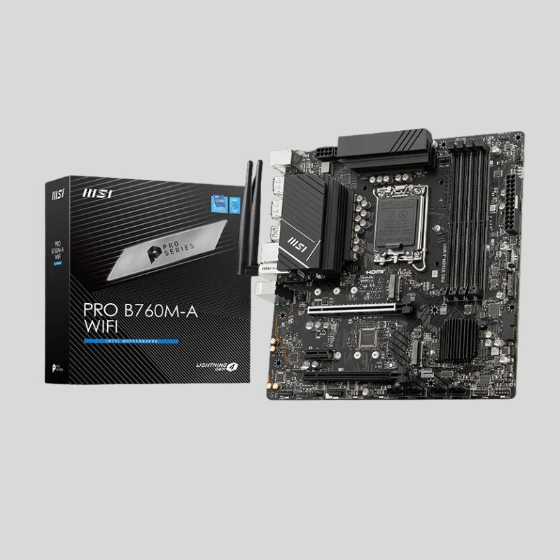 Placa Madre MSI PRO B760M-A WIFI LGA1700 DDR5