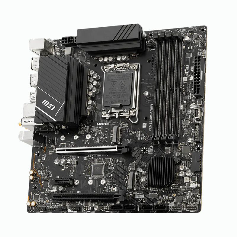 PLACA MSI PRO B760M-A WIFI ( 911-7D99-057 ) LGA 1700 | P/ DDR5 - Imagen 3