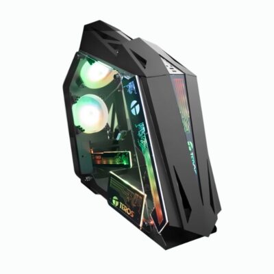 CASE GAMER TEROS MID TOWER ( TE-1314G ) ARGB | NEGRO | 4 FAN