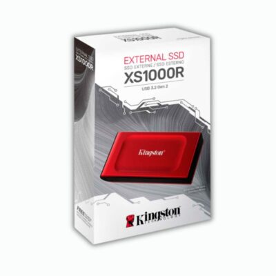 DISCO SOLIDO EXTERNA KINGSTON SSD 1TB XS1000R ( SXS1000R/1000G ) USB 3.2 GEN 2 TIPO-C | 1050MB/S – 1000MB/S | ROJO
