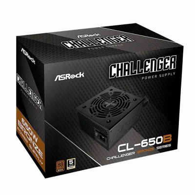 FUENTE DE PODER ASROCK CHALLENGER CL-650B ( 90-UXC065-BNUAAA ) 650W | 80 PLUS BRONZE