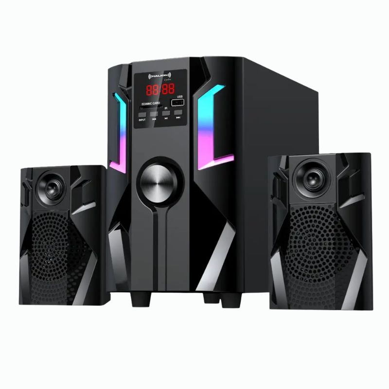 Parlante 2.1 Halion HA-K41 Cyclon 80W | Bluetooth RGB