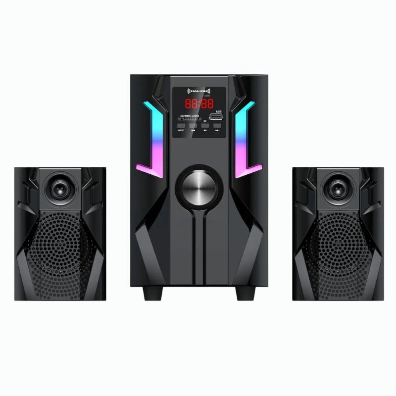 PARLANTE SUBWOOFER HALION 2.1 CYCLON ( HA-K41 ) USB/SD/FM/BT/80W/CONTROL/NEGRO-LED RGB - Imagen 2