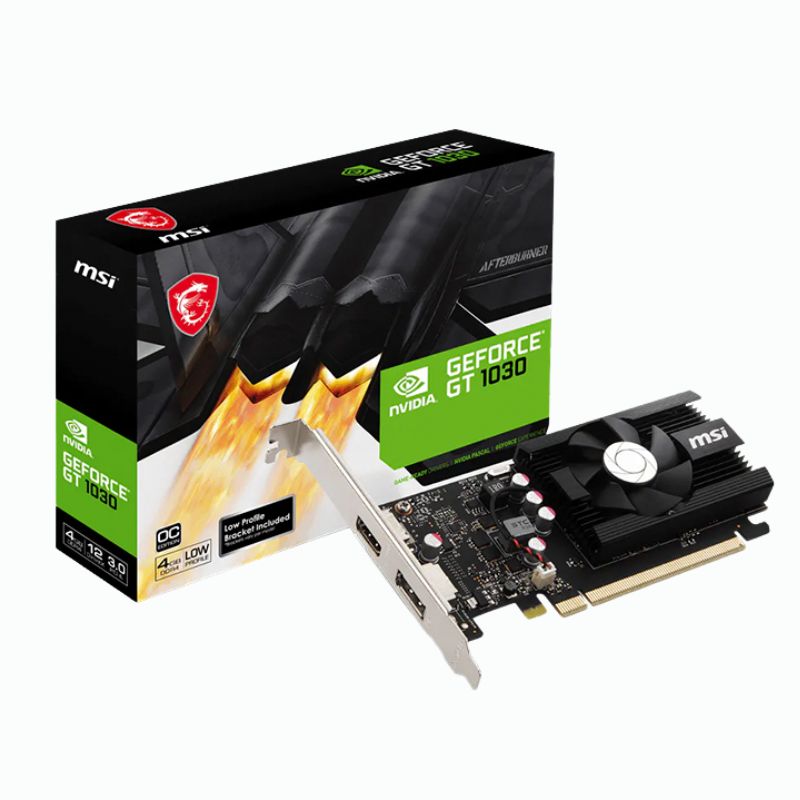 Tarjeta de Video MSI GT 1030 4GB DDR4 Low Profile OC
