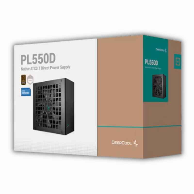 Fuente de Poder DeepCool PL550D 550W 80 Plus Bronze ATX 3.0 PCIe 5.0