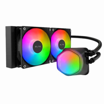 SISTEMA DE ENFRIAMIENTO LIQUIDO COOLER MASTER ELITE LIQUID 240 ( ELW-D24M-A21DA-R1 ) INTEL LGA1156/1155/11501200/1700/1851-AMD AM4/AM5 | NEGRO | LED-