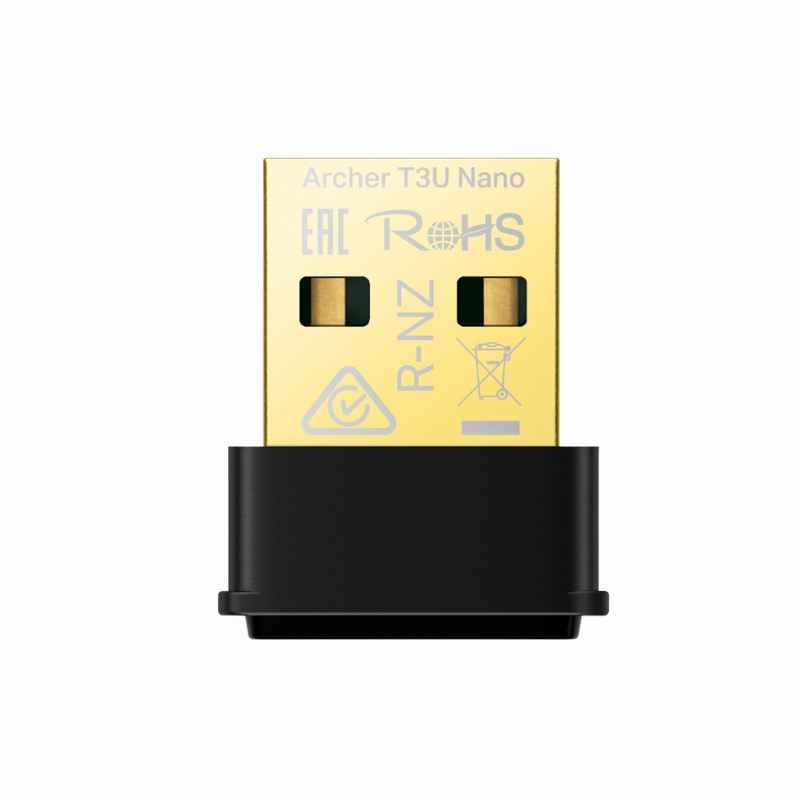 DAPTADOR USB WIFI TP-LINK ARCHER T3U NANO AC1300 ( 0152502344 ) 867 MBPS A 5 GHZ - 400 MBPS 2.4 GHZ A 2.4 GHZ - Imagen 2