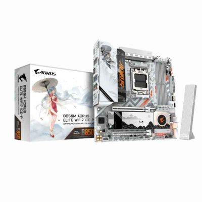 PLACA GIGABYTE B850M AORUS ELITE WIFI7 ICE-P ( 9MB85ME7P-00-G11 ) AM5 | P/ DDR5