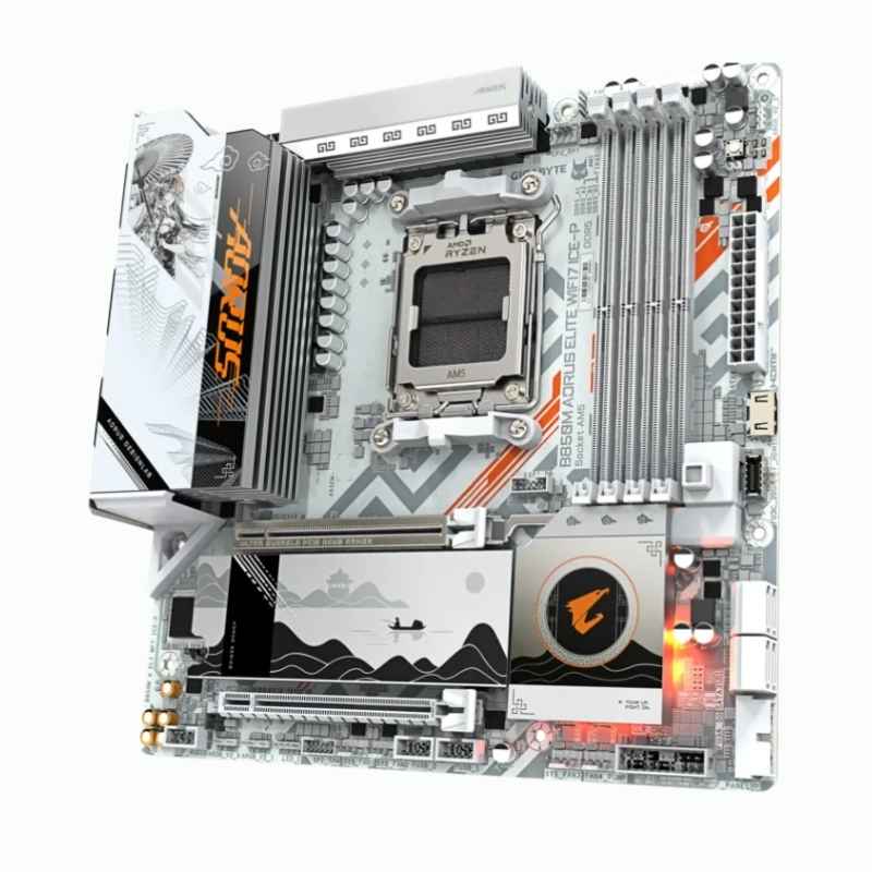 PLACA GIGABYTE B850M AORUS ELITE WIFI7 ICE-P ( 9MB85ME7P-00-G11 ) AM5 | P/ DDR5 - Imagen 3