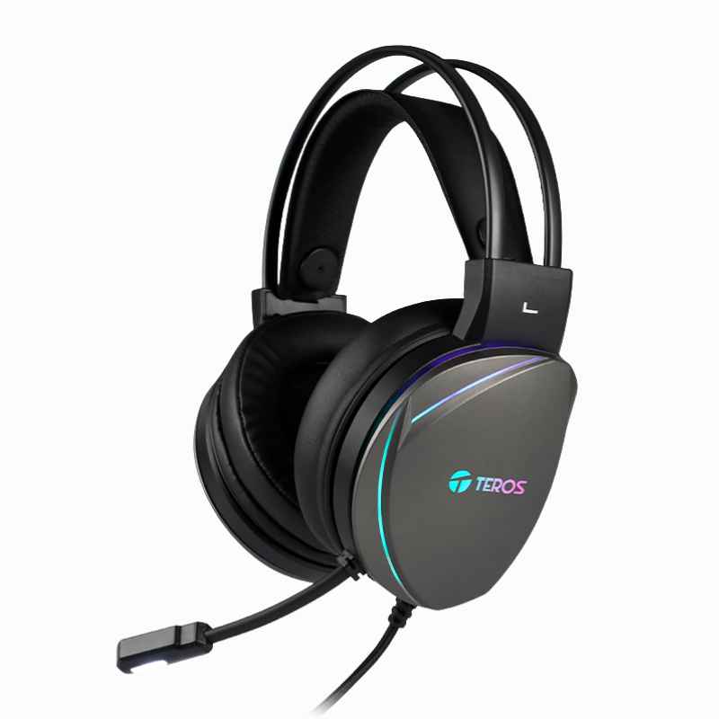 Auricular Gamer Teros TE-8170N 7.1 RGB Negro