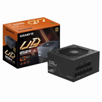FUENTE DE PODER GIGABYTE UD850GM PG5 V2 ( GP-UD850GM PG5 V2 ) 850W | FULL MODULAR | 80 PLUS GOLD
